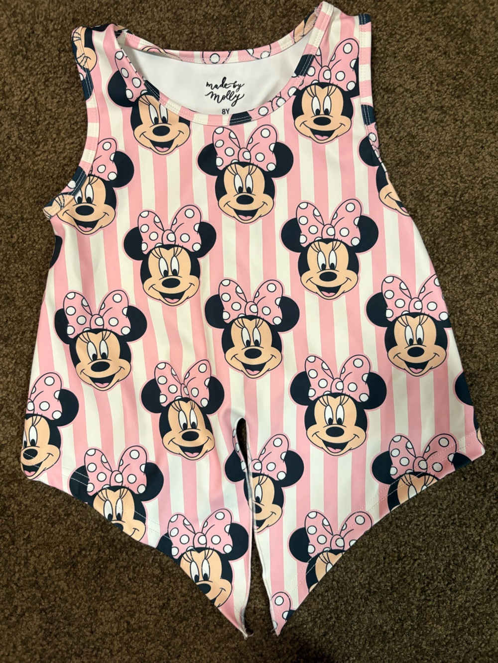 Kids Pink Minnie Mouse Tank